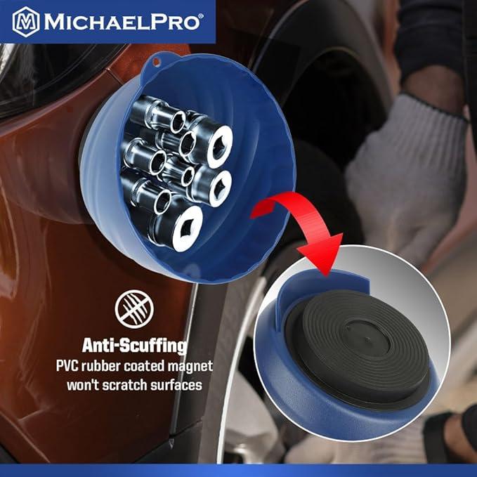 6インチ マグネットカップトレイ ナット ネジ ボルト等 小型工具に最適なパーツトレイ 強力マグネット付き マイケルプロ MichaelPro MPC014044 工具 整備用品 |  | 05