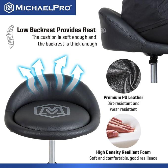 調節可能な空気圧ローリングメカニックスツール 耐荷重158kg 360°回転シート 高さ調節可能 取り外し可能 磁気ツールトレイ マイケルプロ MPC016005 MichaelPro |  | 06