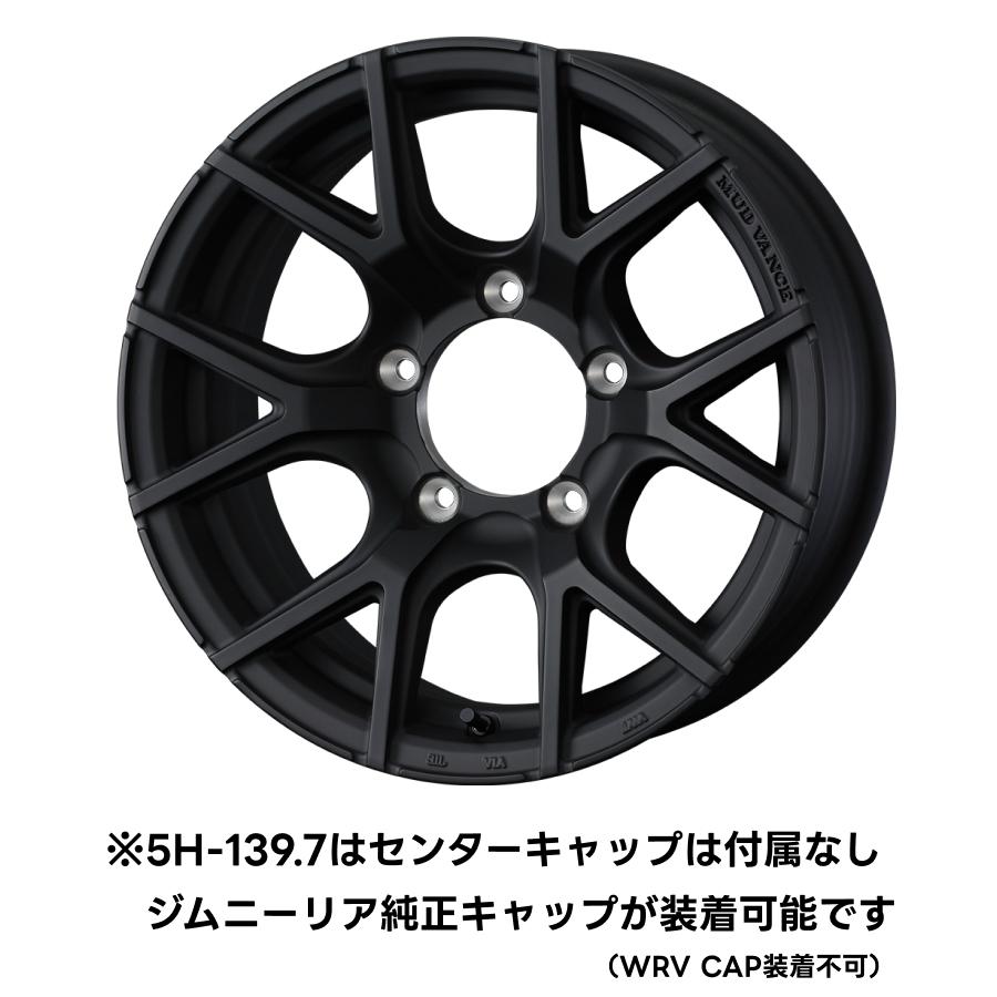 ジムニー　タイヤホイールセット　マッドヴァンズ　139.7 5h 6J −5 WEDS（ウェッズ） 4本セット MUD VANCE SD 16X6.0J -05 5H 139.7 フル