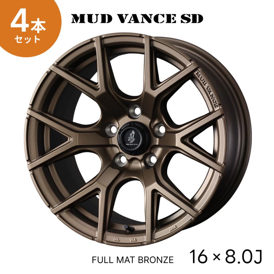 WEDS（ウェッズ） 4本セット MUD VANCE SD 16X8.0J +10 5H 114.3 フル