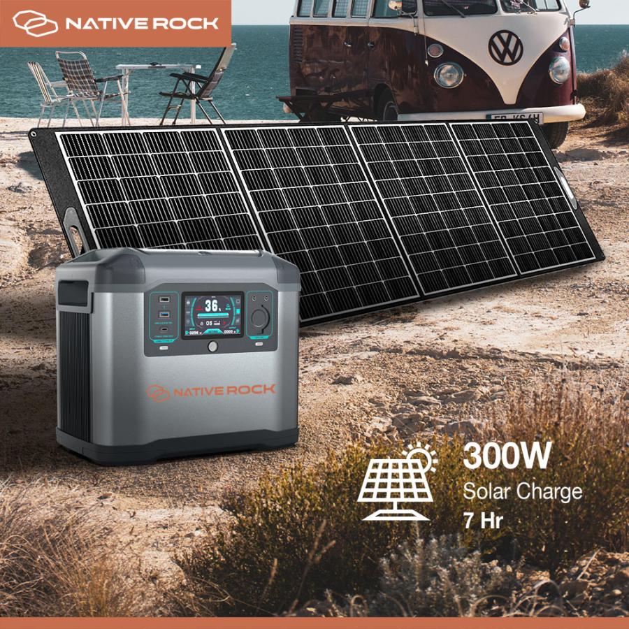 NativeRock ポータブル電源 NRP15 1500W 大容量 高出力 キャンプ サブ