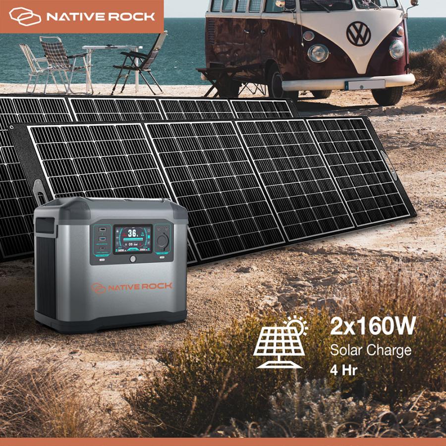 NativeRock ポータブル電源 NRP15 1500W 大容量 高出力 キャンプ サブ
