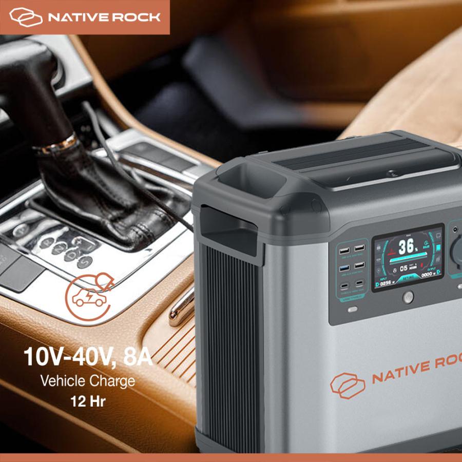 NativeRock ポータブル電源 NRP25 2200W 大容量 高出力 キャンプ サブ