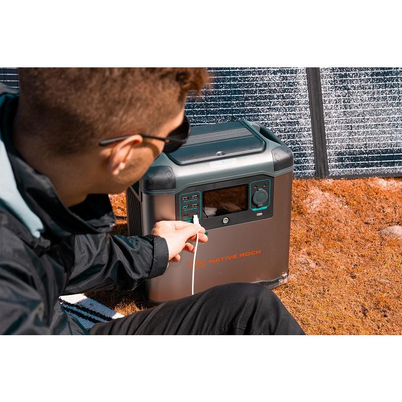 NativeRock ポータブル電源 NRP25 2200W 大容量 高出力 キャンプ サブ