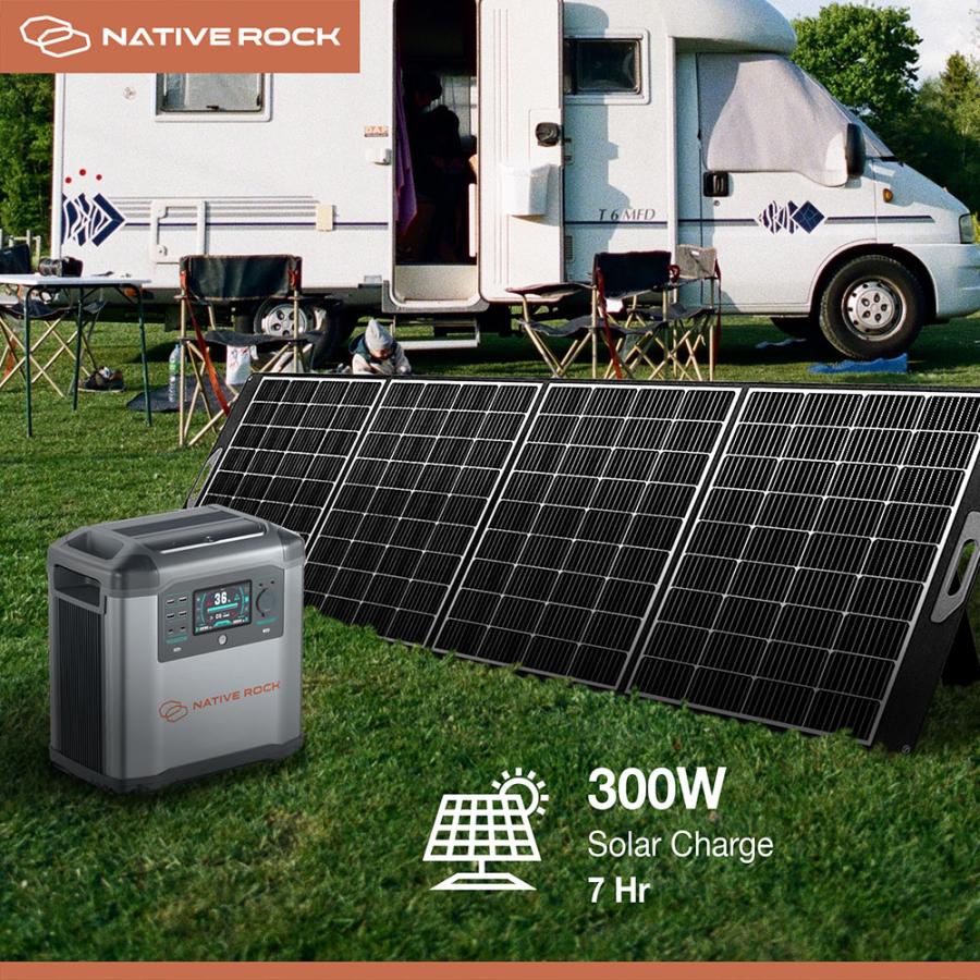 NativeRock ポータブル電源 NRP25 2200W 大容量 高出力 キャンプ サブ