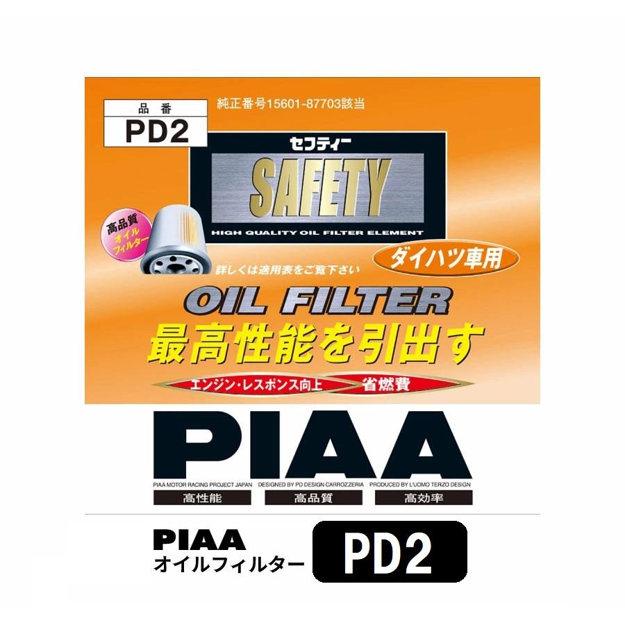PIAA ピア PD2 オイルフィルター ムーヴキャンバス LA800S