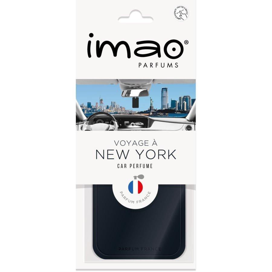 フレグランスカード IMAOVoyage a New York ニューヨークへの旅  芳香剤 フレグランス 車 カーエアフレッシュナー  シンプル おしゃれ ウッド アンバー シダー | 