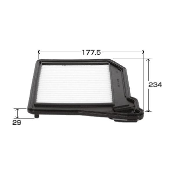 PIAA エアーフィルター エアフィルター 1個入 [日産/マツダ/スズキ車用] ワゴンR・モコ・フレア 他 PS72 ピア | PIAA | 03