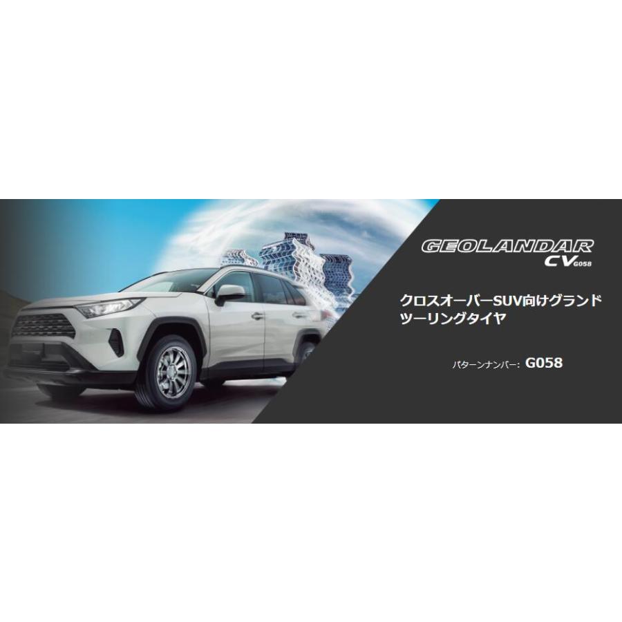 新品 YOKOHAMA GEOLANDAR CV G058 215/70R16 16インチ 夏タイヤ 4本 21年製 デリカD:5 クルーガー RAV4等　(VTF858) 新品 YOKOHAMA GEOLANDAR CV G058 215/70R16 16インチ 夏タイヤ 4本 21