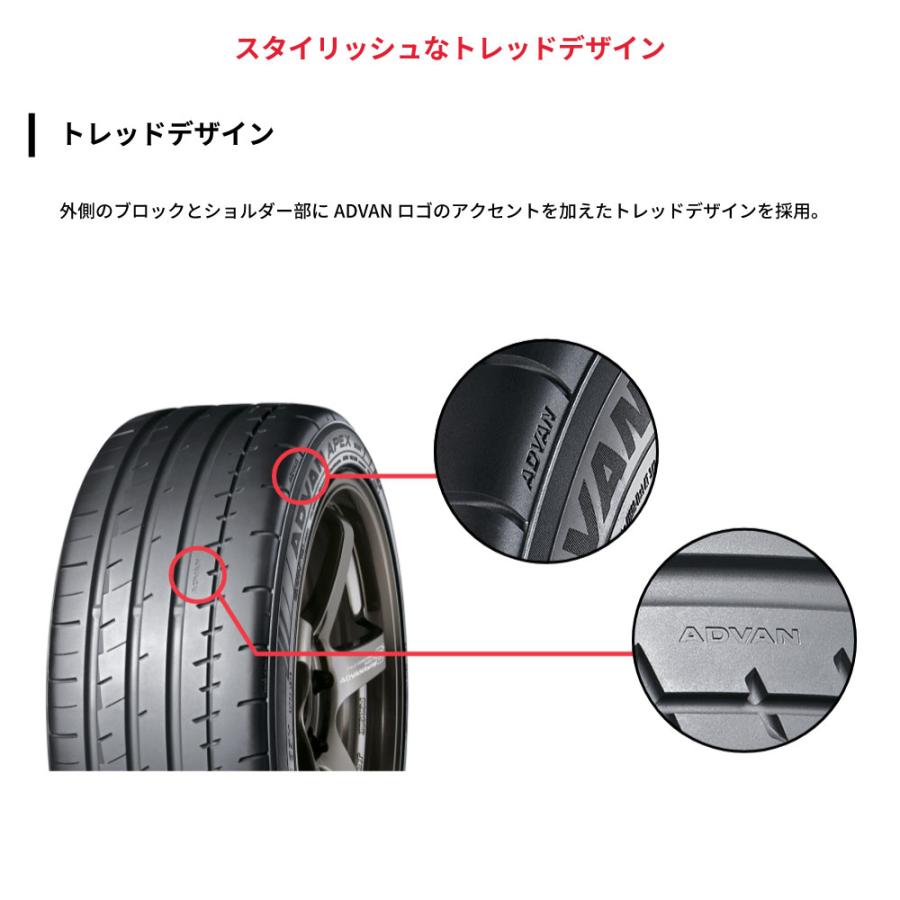 4本セット ヨコハマタイヤ ADVAN APEX V601 R6880 245/35R18 92Y アドバン エイペックス スポーツタイヤ 静粛性 YOKOHAMAの画像