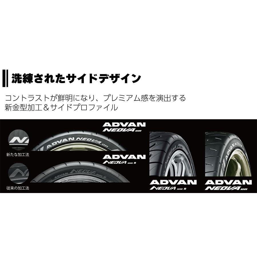 4本セット ヨコハマタイヤ ADVAN NEOVA AD09 R7926 235/40R17 90W  17インチ アドバン ネオバ 86 シビック type R ランサーエボリューション9｜norauto｜06