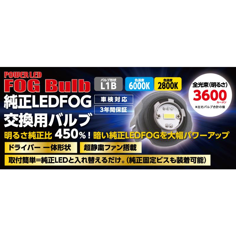 RG レーシングギア RGH-P902 純正LED交換用 LED フォグバルブ 【 L1B