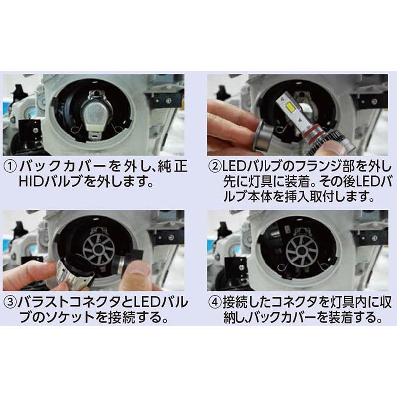 RG レーシングギア RGH-P910 純正HID交換用 LED ヘッドバルブ 【 D2S