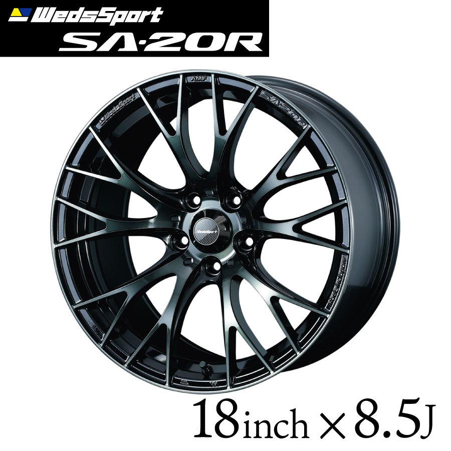 ウェッズスポーツ SA-20R 18インチ 8.5J インセット35/45/50 5穴 PCD 100 114.3 ウォースブラッククリアー WBC WedsSport SA20R ウェッズ 単品 1本 代引き不可｜norauto