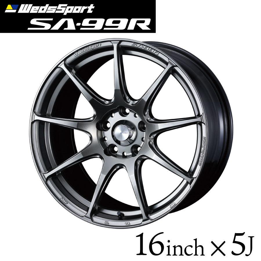 パンサーさん専用 16インチ シルバーホイール 10スポークセット ウェッズスポーツ SA-99R 16インチ 5J インセット45 4穴 PCD100