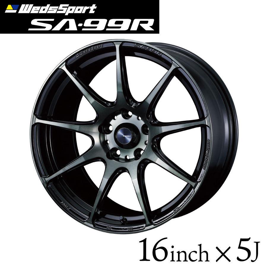 ウェッズスポーツ SA-99R 16インチ 5J インセット45 4穴 PCD100 ウォー 