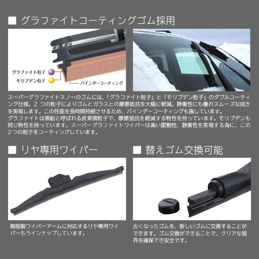 PIAA 冬用ワイパー(雪用) PIAA ワイパーブレード 雪用 フラットシリコートスノー用（FSS品番
