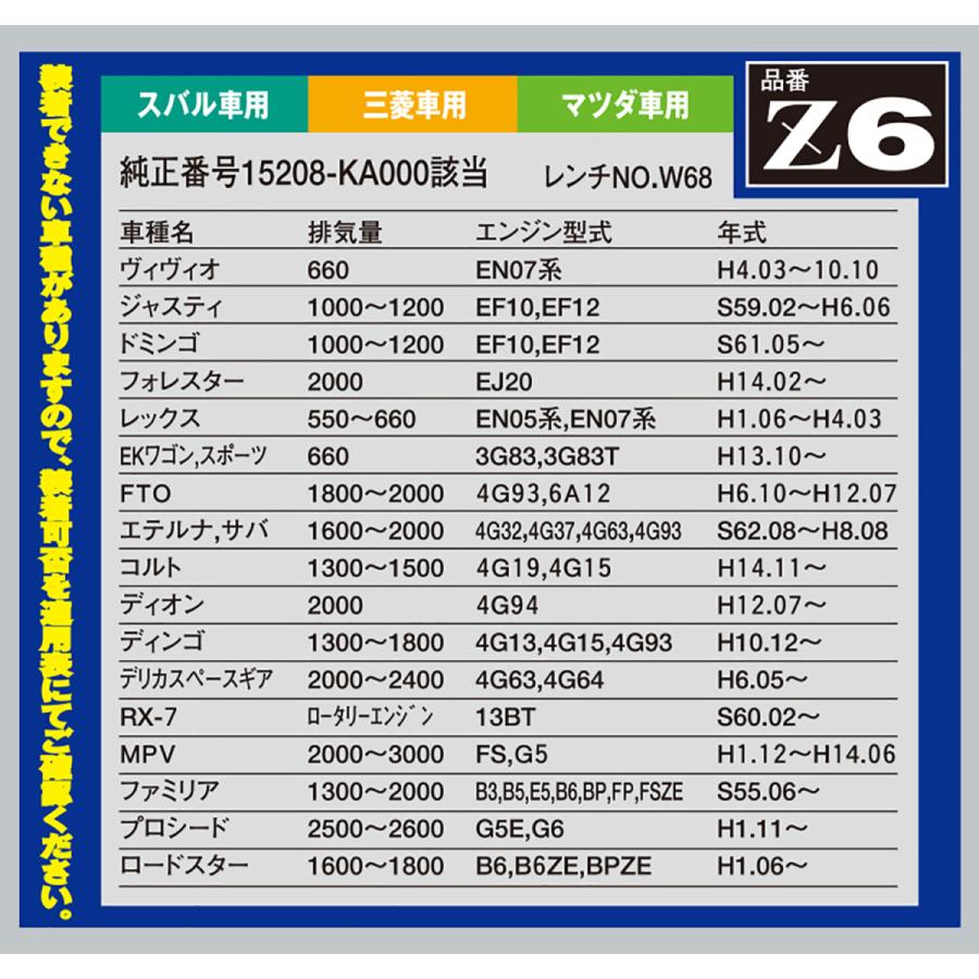 【10個セットでお得！】PIAA オイルフィルター ツインパワー 1個入 ［マツダ／三菱／スバル車用］ フォレスター・ヴィヴィオ・デリカススペースギア 他 Z6 ピア_1