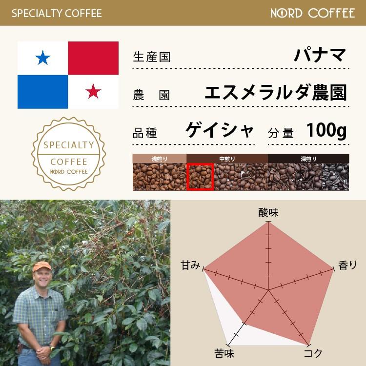 パナマ ゲイシャ ナチュラル  100g エスメラルダ農園 プライベートコレクション｜nordcoffee｜02