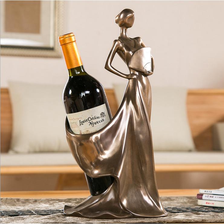 ワインスタンドの置物 オブジェ リビングルーム 手作り 特別プレゼント 引越し祝い プレゼント p47