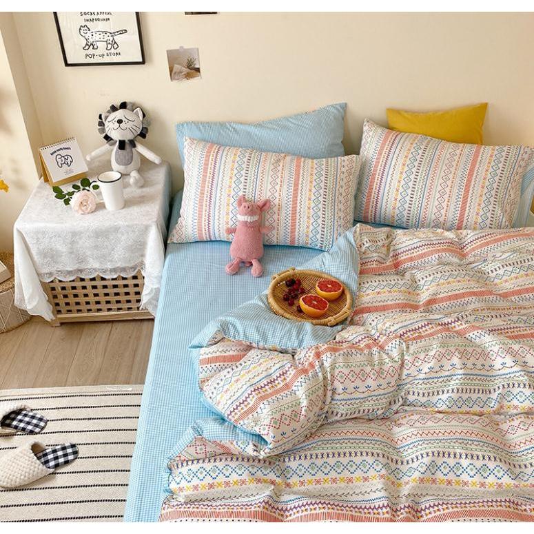 掛け布団カバー ベットカバー 敷き布団カバー 綿生地 高級洋風花柄 布団カバー シングル セミダブル ダブル クイーン t19