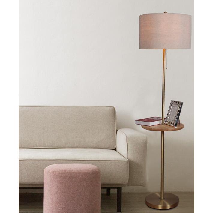 プラクティカルな設計のラック付きLEDフロアライト