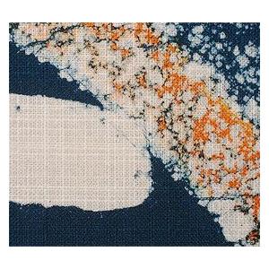 本ろうけつ染　福のれん（青） |  | 02