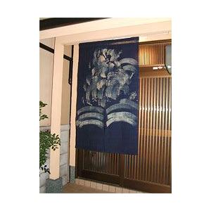 本麻のれん 荒波（藍）〈在庫無くなり次第販売終了〉 : のれんの