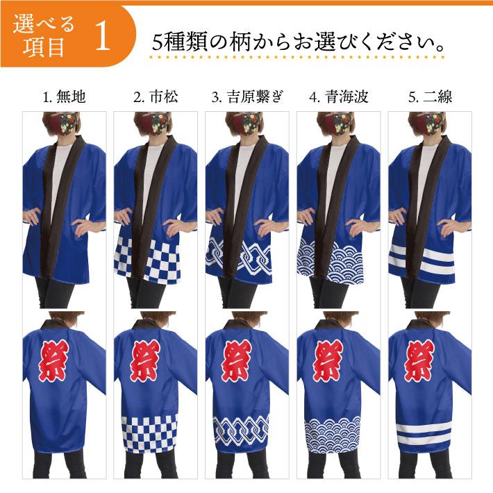のれん工房 はっぴ 法被 名入れ 名前入れ 文字入れ イベント 祭 16色