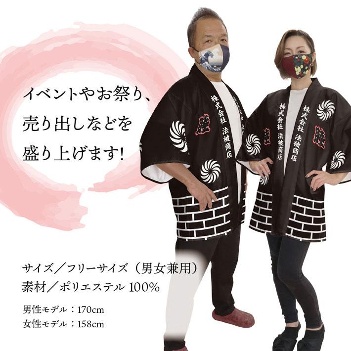 のれん工房 はっぴ 法被 名入れ 名前入れ 文字入れ イベント 祭 睦 和