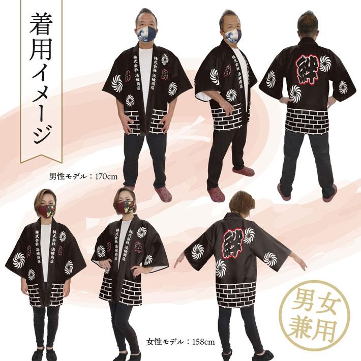 のれん工房 はっぴ 法被 名入れ 名前入れ 文字入れ イベント 祭 睦 和