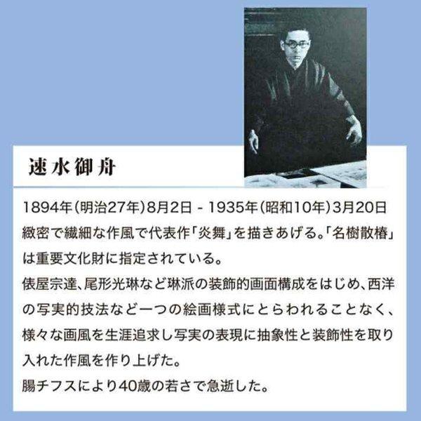 のれん 暖簾 和風 和柄 和モダン 速水御舟 85cm幅 150cm丈 間仕切りカーテン 日本画 名画 絵画 傘置所見 【受注生産 92011】｜norenyasan｜03