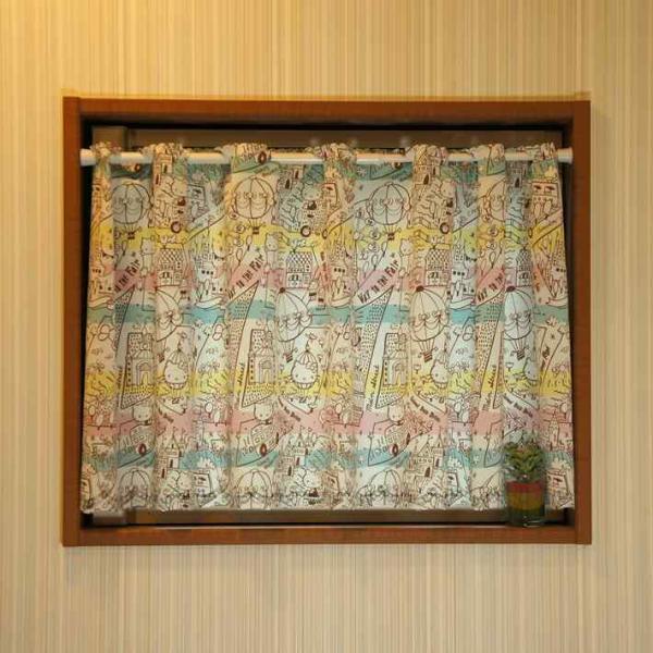 のれん工房 カフェカーテン ハローキティ サンリオキャラクターズ