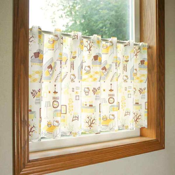 のれん工房 カフェカーテン ハローキティ サンリオキャラクターズ