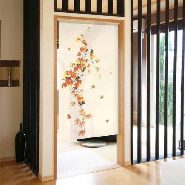 和風の抽象デザインのれん専用出品 のれん工房 のれん 暖簾 秋 特選和柄 和風 モダン 85cm幅 150cm丈