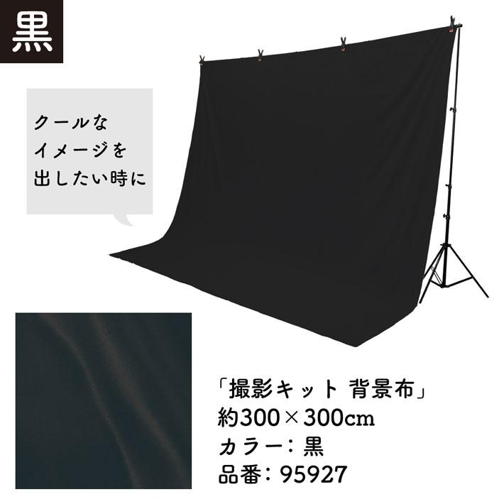 のれん工房 撮影キット 300cm幅 300cm丈 背景布 背景幕 背景 写真撮影 