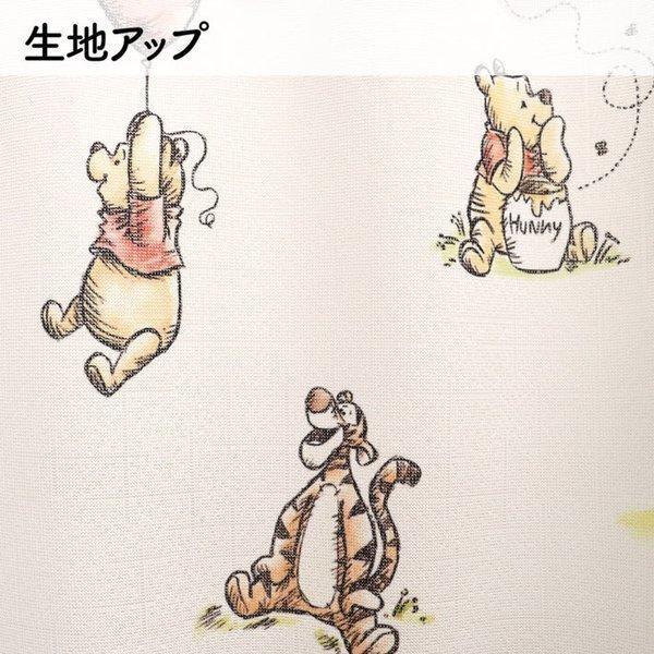 のれん工房 カフェカーテン くまのプーさん ディズニー 120cm幅