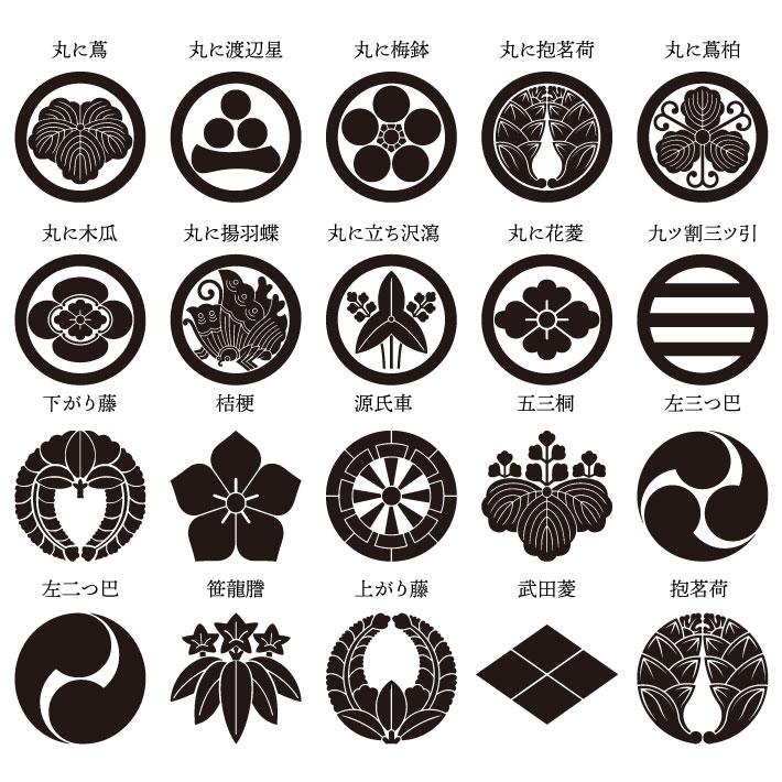 のれん工房 のれん 家紋 和風 名入れ 名前入れ 文字入れ 40種 10色