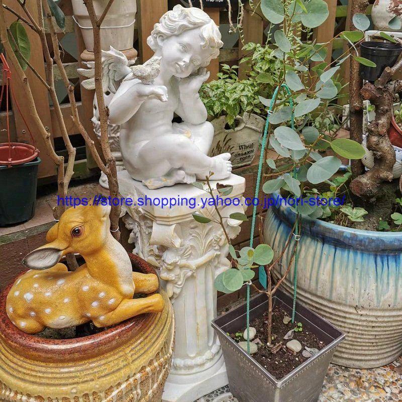 玄関 天使置物 可愛い ガーデン オーナメント オブジェ ガーデンオーナメント ガーデニング エンジェル ベランダー置物 オブジェ 雑貨 庭 雑貨 屋外 ガーデン 天使 工芸品 Pee のりストア