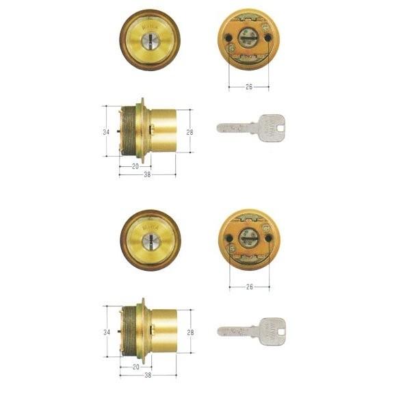 美和ロック MIWA JNシリンダー LIXタイプ MCY-502 MIWA KABA TE0 LIX 2