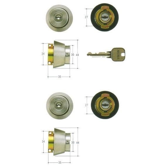 美和ロック MIWA U9シリンダー LAタイプ 2個同一セット 鍵番号 美和ロック MIWA U9シリンダー LAタイプ 2個同一セット 鍵番号