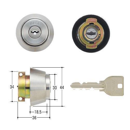 美和ロック MIWA U9シリンダー LAタイプ MCY-109 対応扉厚33-41mm LA 