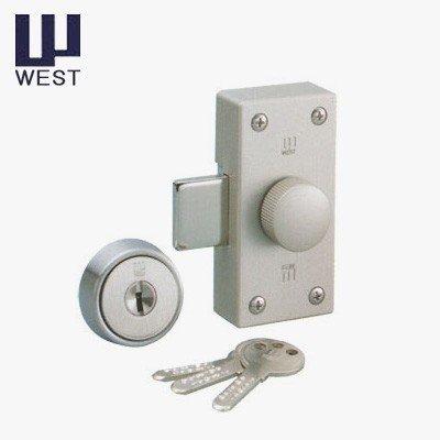 美和ロック WEST 554-R0805 補助錠 916リプレイスシリンダー 後付け