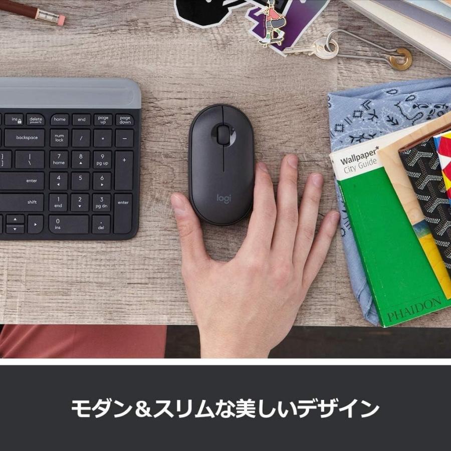 ロジクール Logicool マウス Pebble M350 Chrome/Android/iPadOS/Mac 