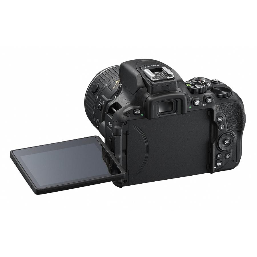 Nikon　デジタル一眼レフカメラ　D5500　2416万画素　VRII　タッチパネル　18-55　ブラック　レンズキット　3.2型液晶　D5500L