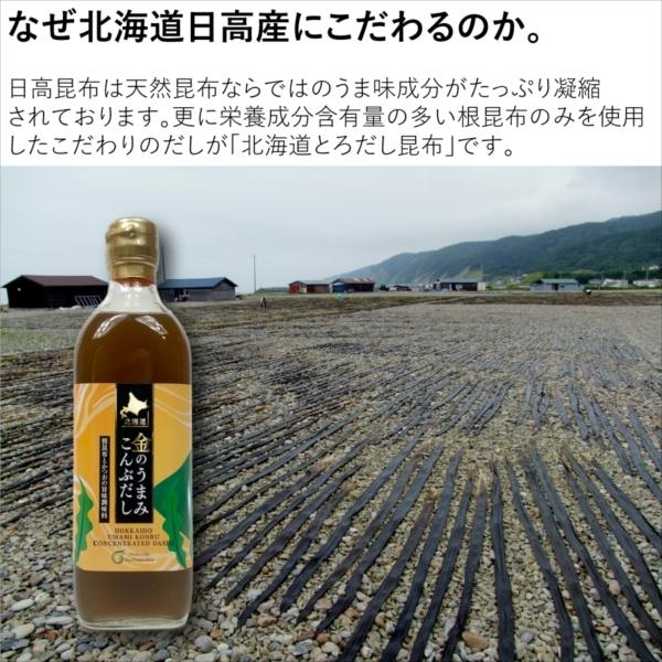昆布だし 液体 北海道金のうまみこんぶだし 500ml&times;6本 北海道産 天然 日高根昆布 かつおだし 宅配便送料無料
