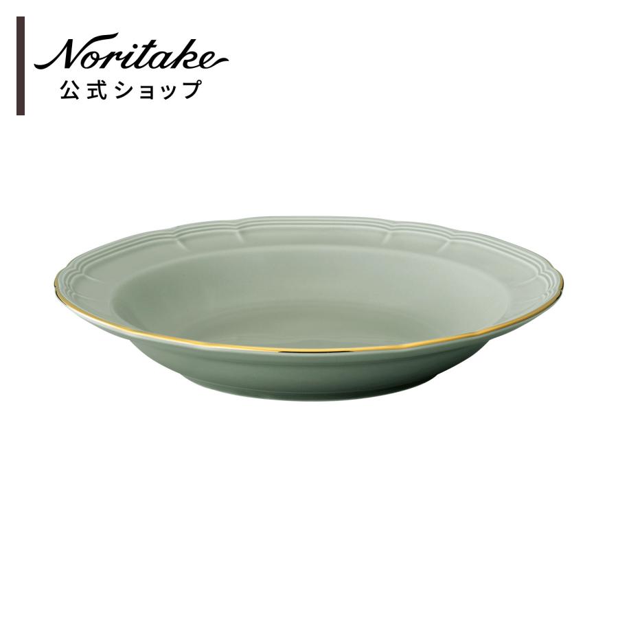 ノリタケ プロポーザル アッシュ ゴールドライン 24cmディーププレート