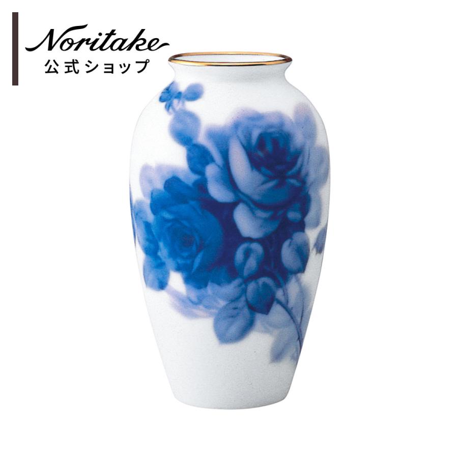 大倉陶園 Noritake 箱付き 花瓶 花器 壺 ブルーローズ 大倉陶園 Noritake 箱付き 花瓶 花器 壺 ブルーローズ 【公式通販】