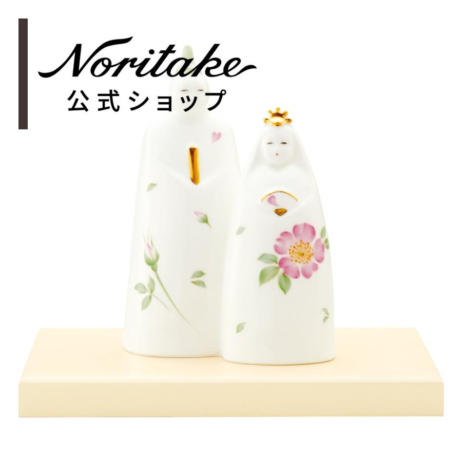 ノリタケ立雛　はたはたです。 ノリタケ 立雛(小) 素描 ひなあられ ( 雛人形 コンパクト ギフト