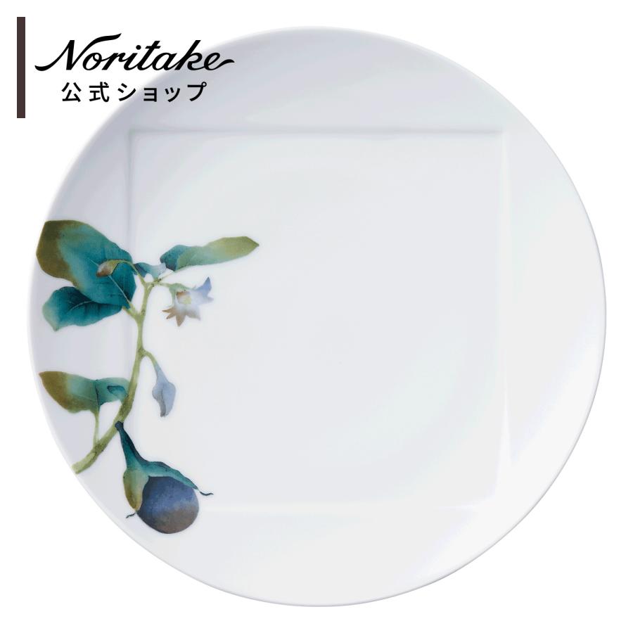 ノリタケ 京香旬彩 27cmプレート(加茂茄子) ( 電子レンジ対応 食洗機